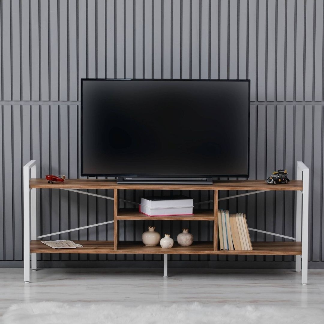 Arpelia  TV Sehpası 160x35x65 CM (BEYAZ  RİCHMOND)