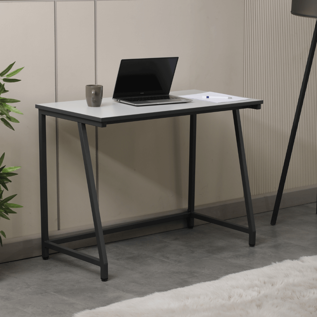 Arpelia Çalışma Masası 100X50 CM (LAVA-GRİ,KNR BANLARI ANTRASİT)