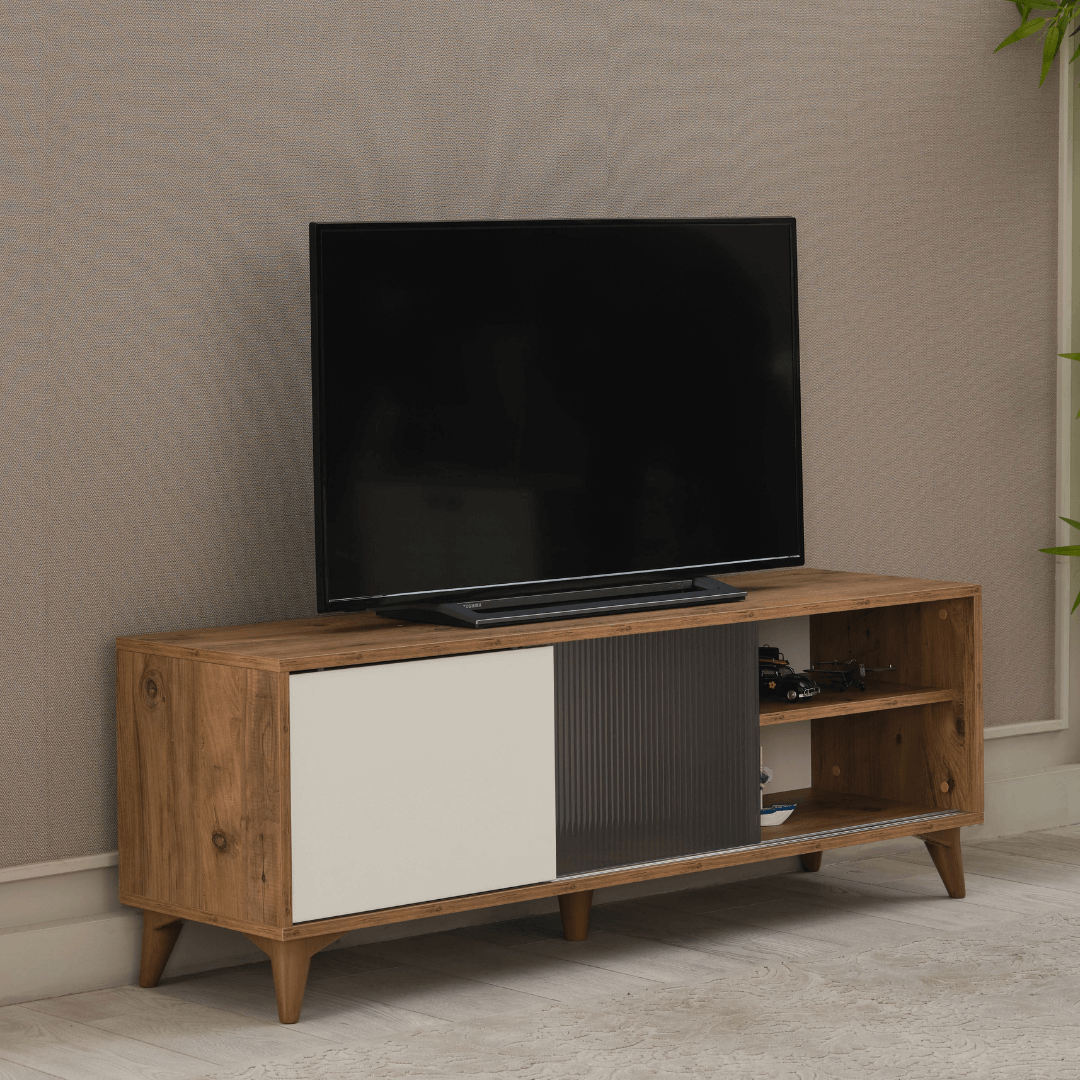 Arpelia TV Sehpası Sürgülü Kapak 140X40X35 CM