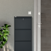 Arpelia Metal Ayakkabılık 3’lü Kilitli (ANTRASİT)
