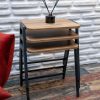 Arpelia Nil Üçlü Zigon Sehpa 45X35X50 CM(LAVA-ANTLANTİK ÇAM)